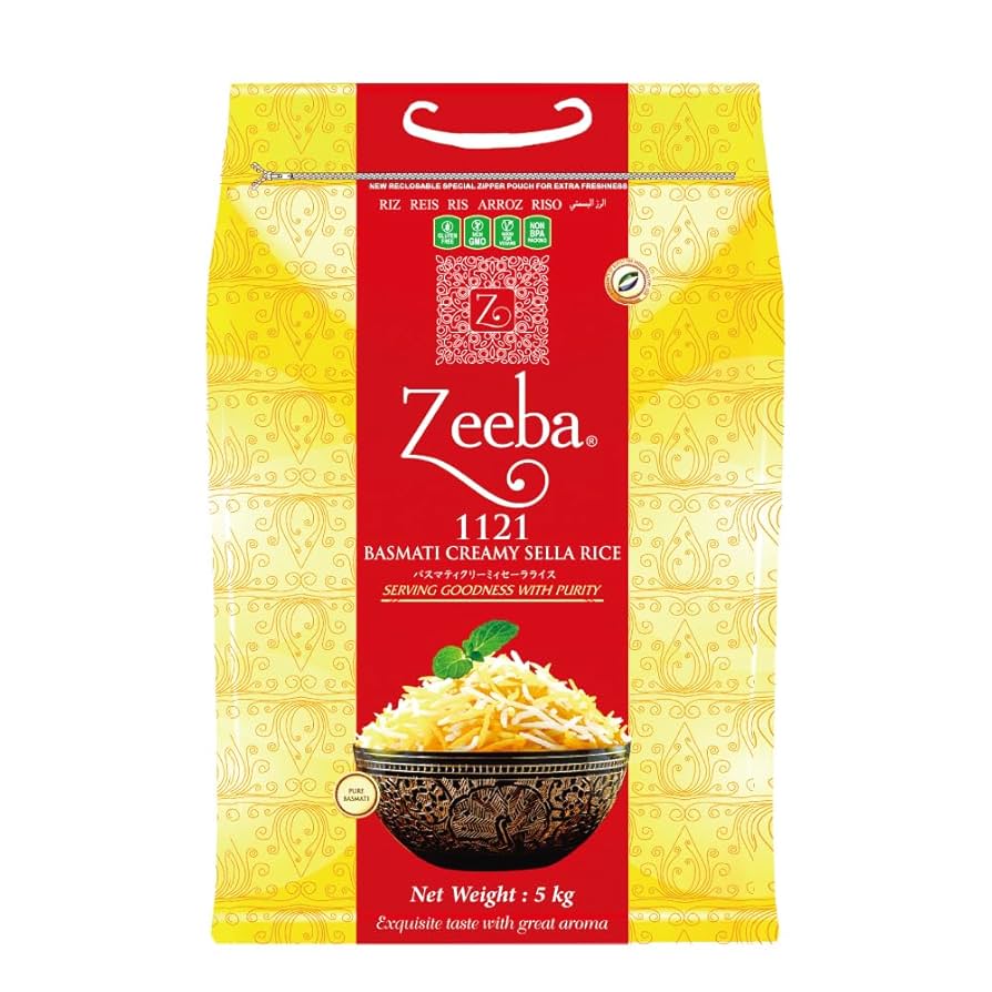 Zeeba 1121 プレミアムバスマティライス 10kg Amazon.co.jp: Zeeba BASMATI CREAMY SELLA RICE/バスマティ